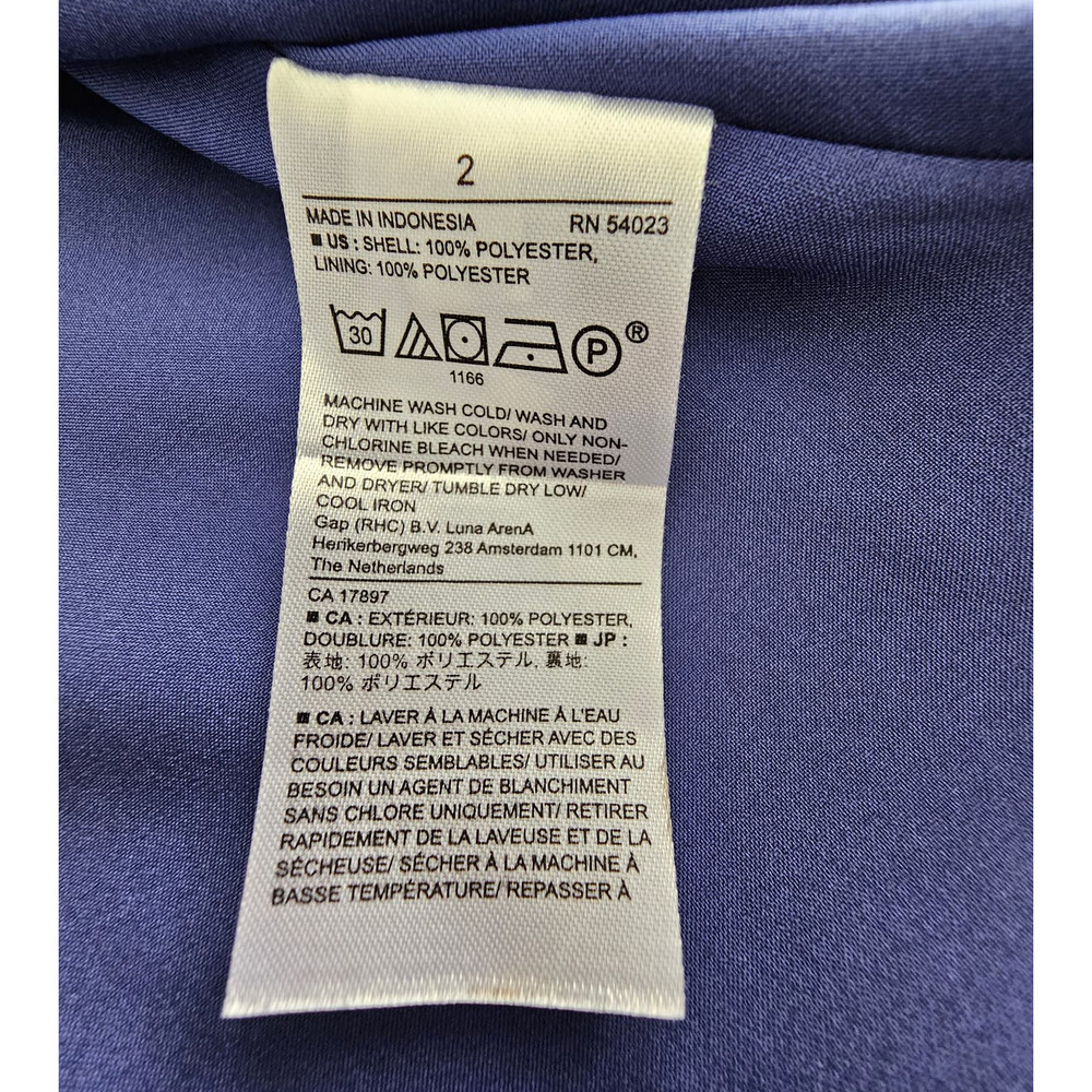 EUC *BANANA REPUBLIC* Women's Casual Empire-Waist Midi Chiffon Summer Dress 2 - Picture 12 of 14